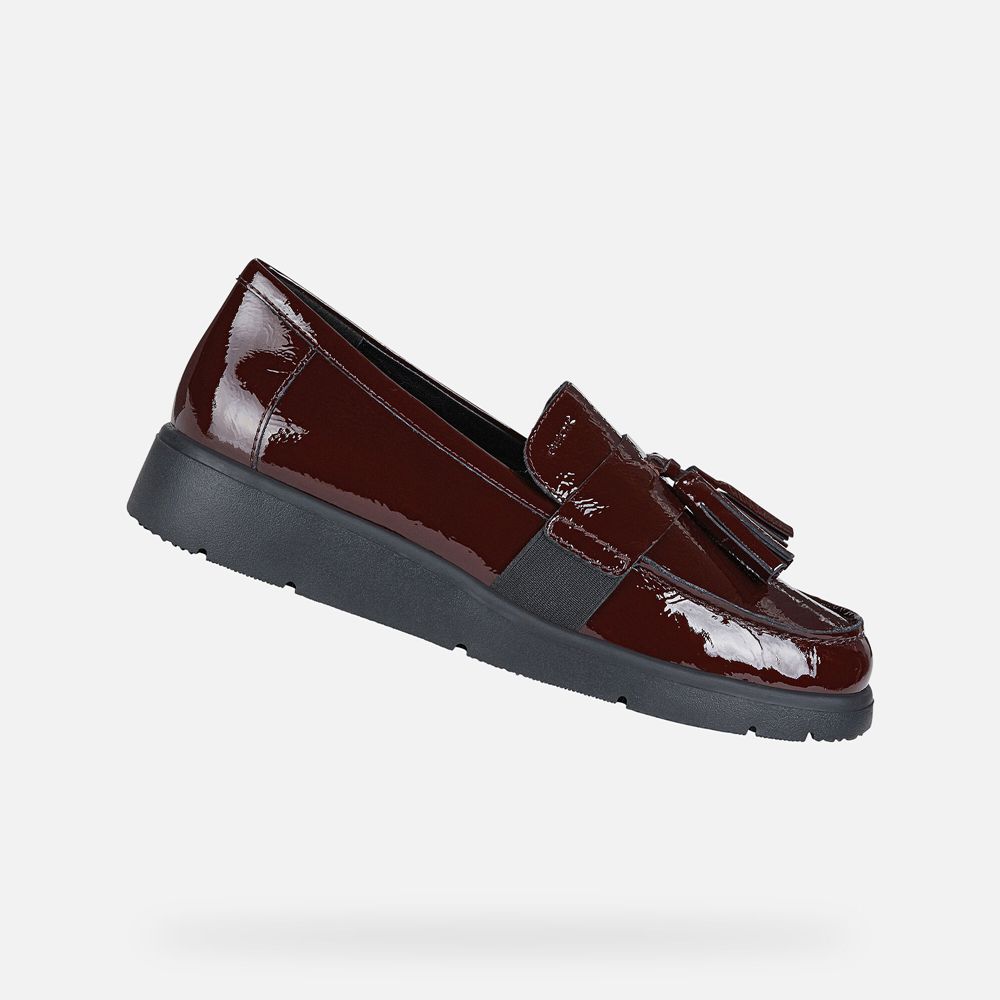 Geox Loafers Burgundy Arlara - Geox Womens Shoes - AOIKEV408